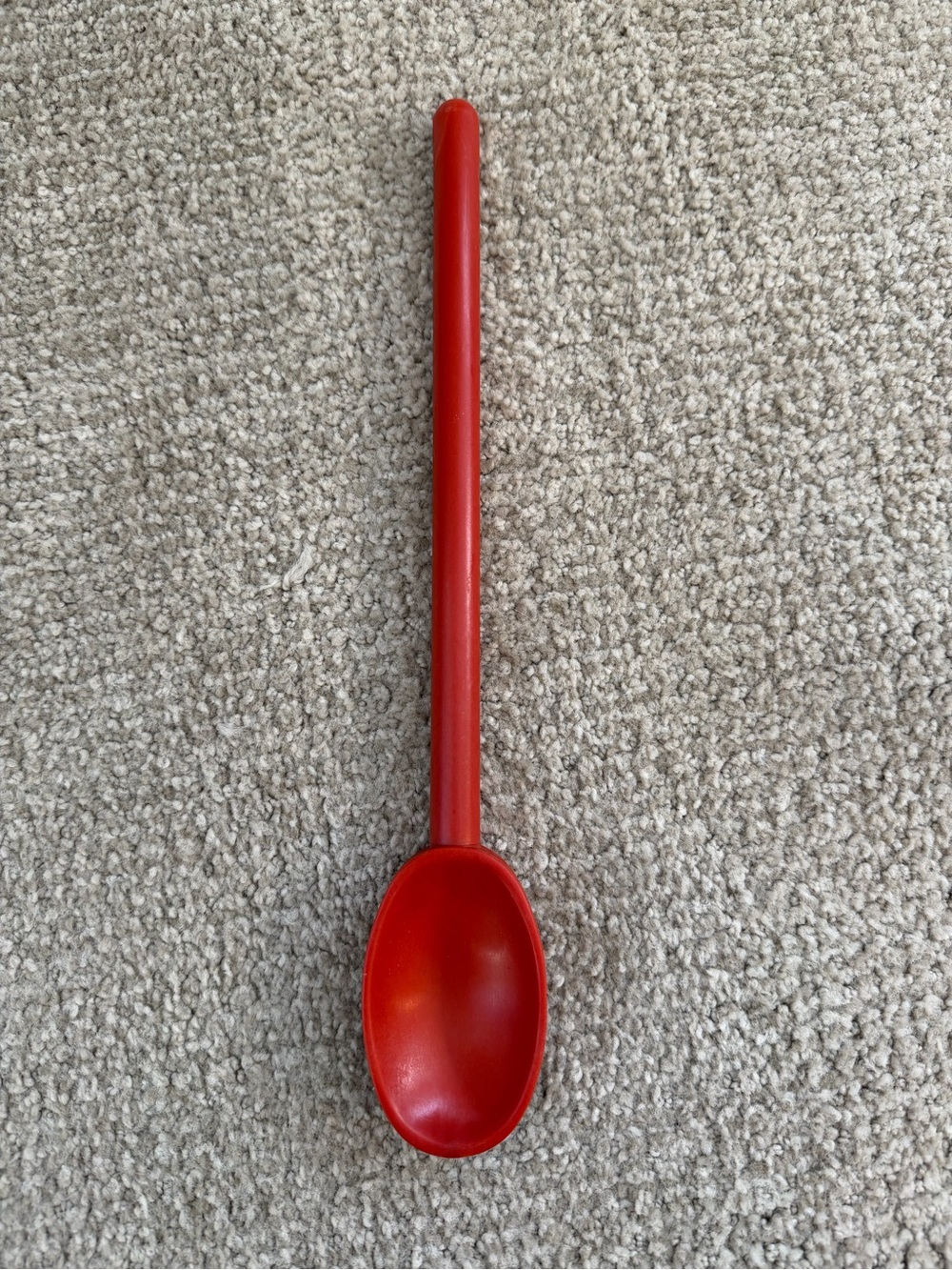 Vintage MATFER Red Plastic Serving Spoon Made in France 11.75” Retro Kitchen